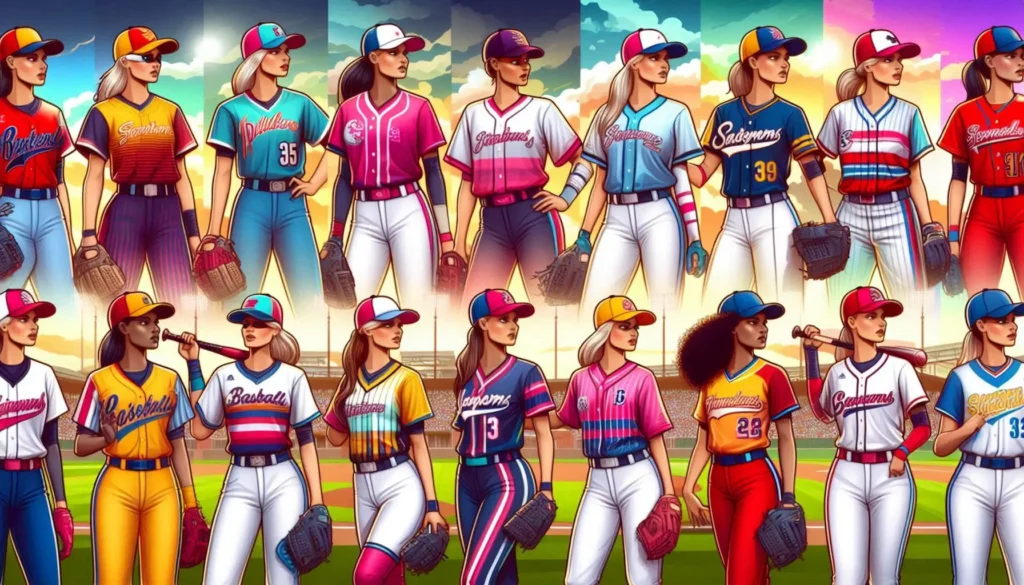 女子野球　ユニフォーム