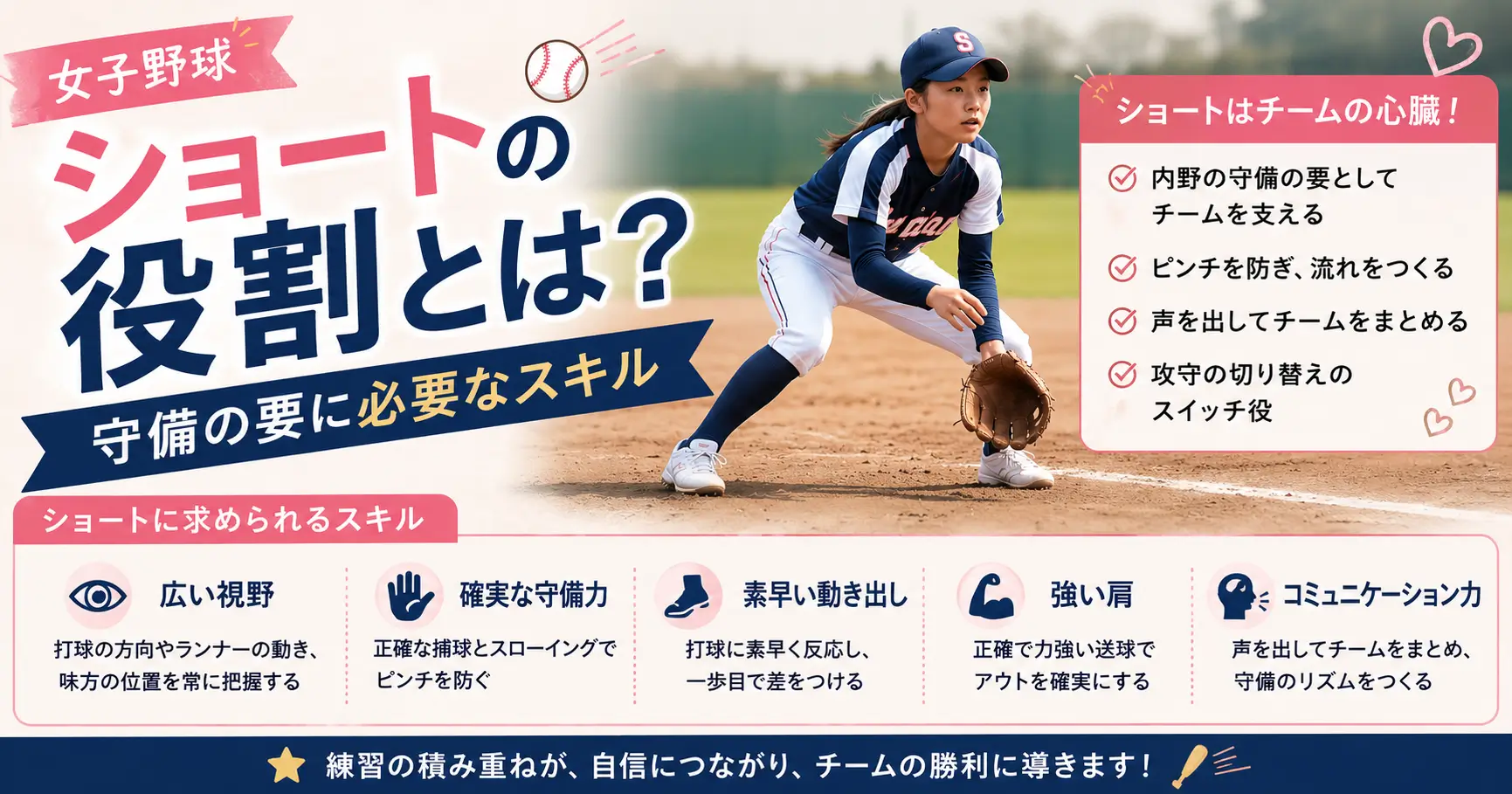 女子野球ショート